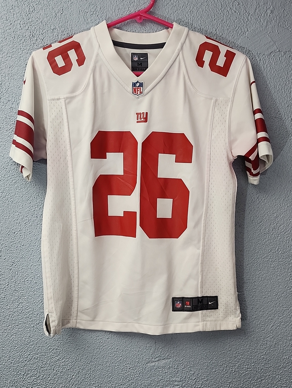 Nike White and Red Football Jersey #26